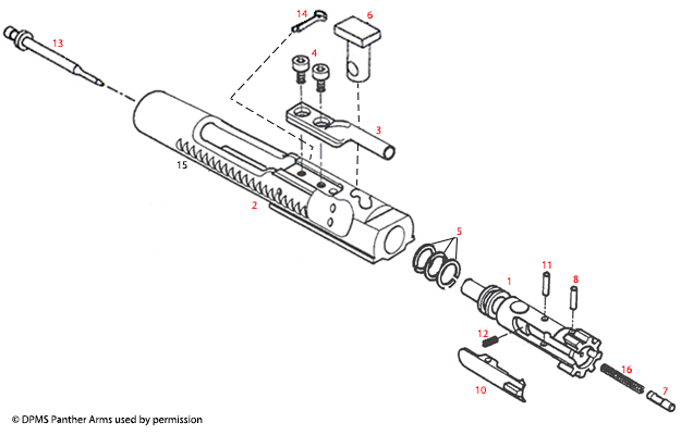 DPMS Panther Arms® Bolt & Carrier Assembly 