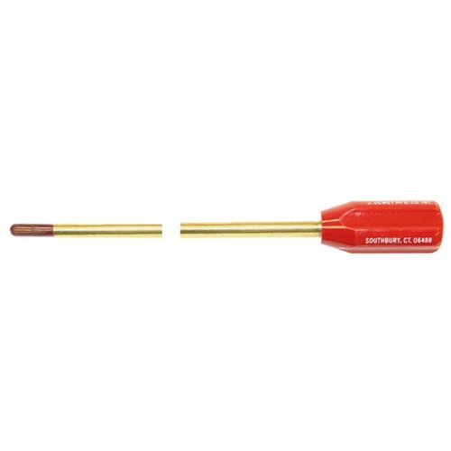 Dewey 1-Piece Brass Shotgun Cleaning Rod 34 Inches 12-28 Male